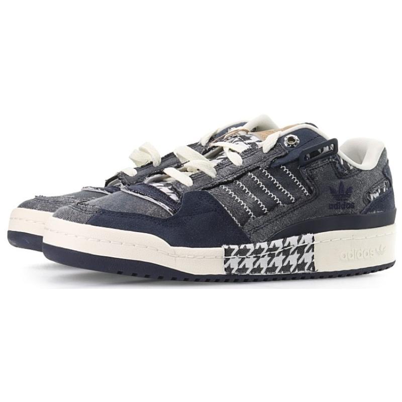 Adidas Originals Forum Exhibit Low 'Black Gray' Sneakers HQ8418