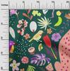oneOone Cotton Flex Forest Green Fabric Tropical Animal Sewing Craft Projects Fabric Prints By Yard 40 Inch
