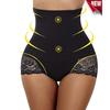 High Waist Lace Trim Shaper Panty