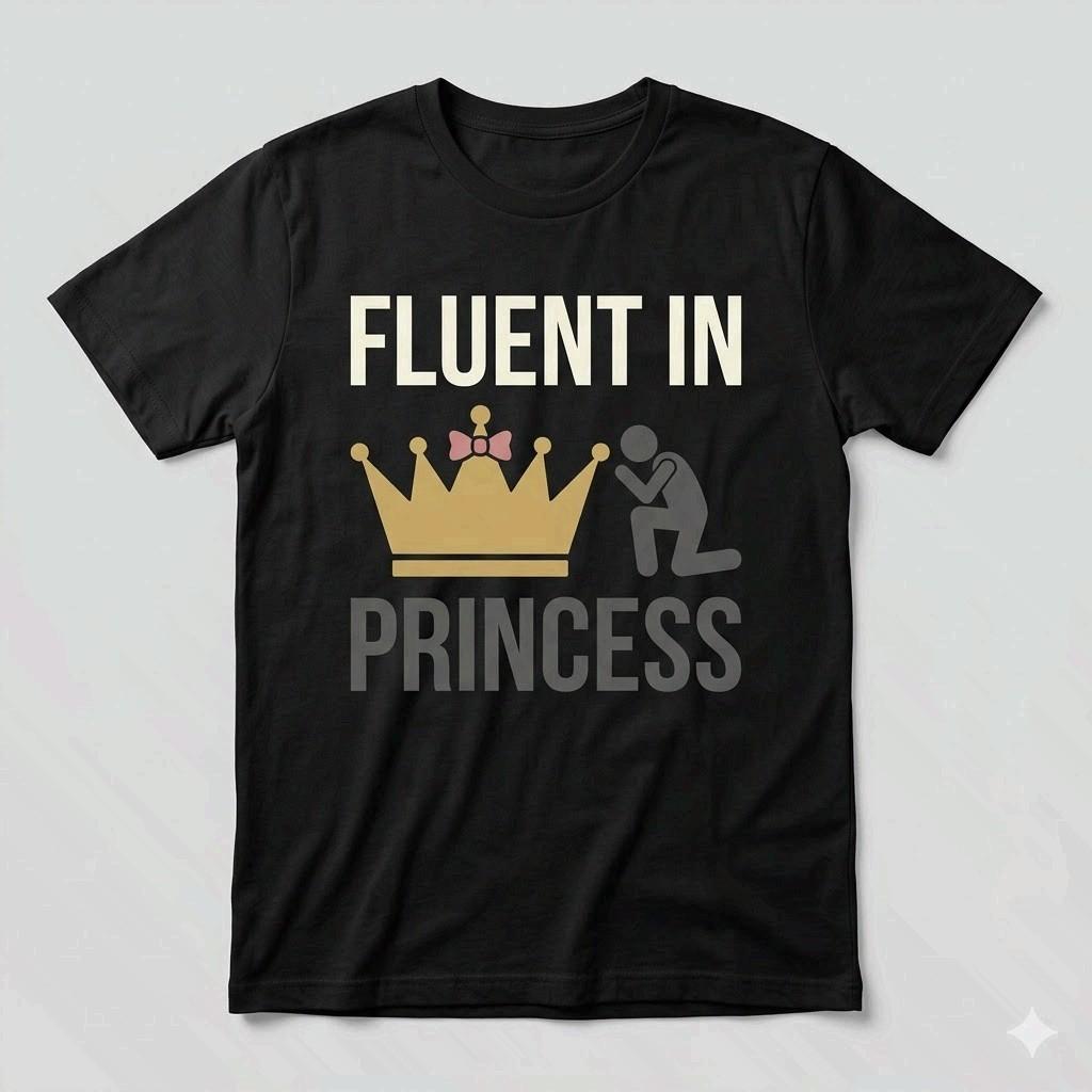 Fluent In Princess Shirt Funny Girl Dad Father’s Day Gift S