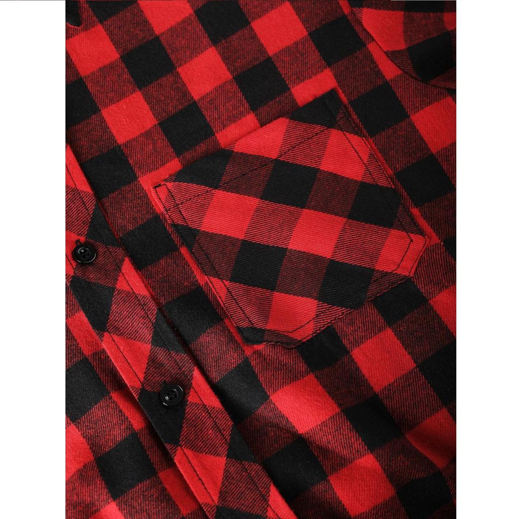 Spring and Autumn Men's Basic Checkered Men's Slim Fit Casual Shirt Men's Long Sleeved Jacket Cardigan