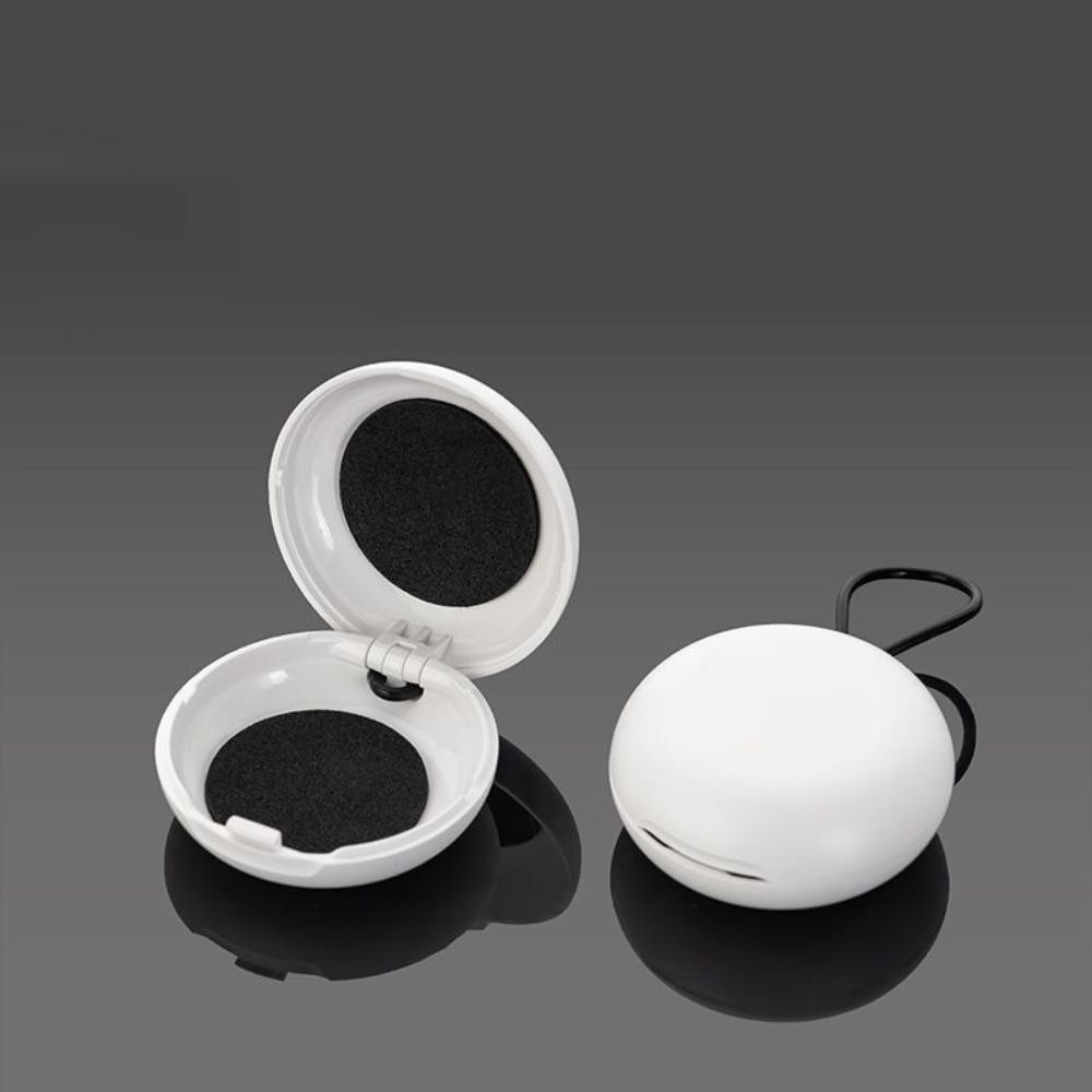 

Mini Soundproof Earplug Box Round Shape Mini Earplug Case New Earplug Storage Box Sleeping Use білий