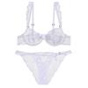 Set Intimo Ultra Sottile Francese Sexy Rete Traspirante Reggiseni Donne Estate Pizzo Lingerie Nero Tentazione Intimo Slip Set