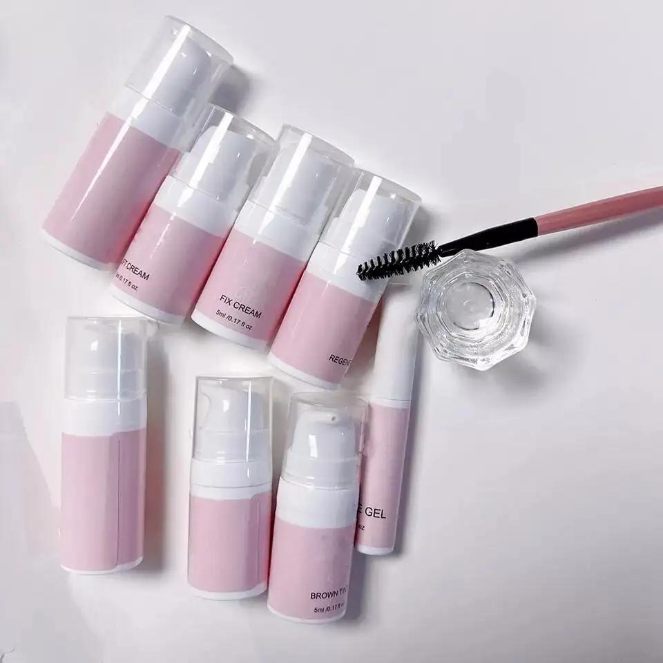 Private Label Keratin Fast Lash Lift Kit Eyelash& Brow Perm Professional Brow Lamination Tint 4 In 1 Brow Lamination Kit