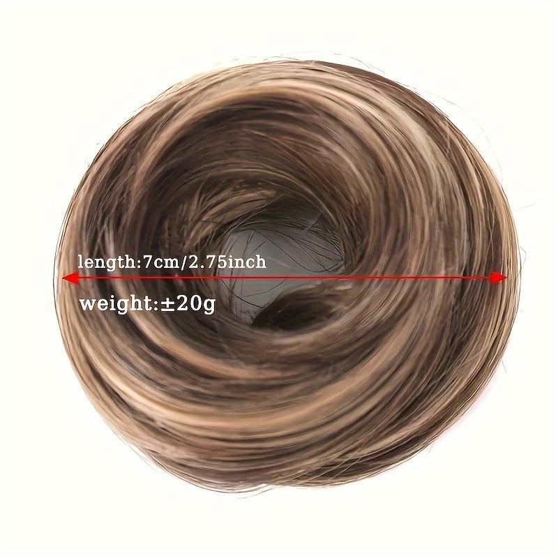 1Pc Synthetic Hair Bun Straight Chignon Elastic Rubber Band Fake Hair Clip Hair Tail Extension Updo Hair Piece Ponytail