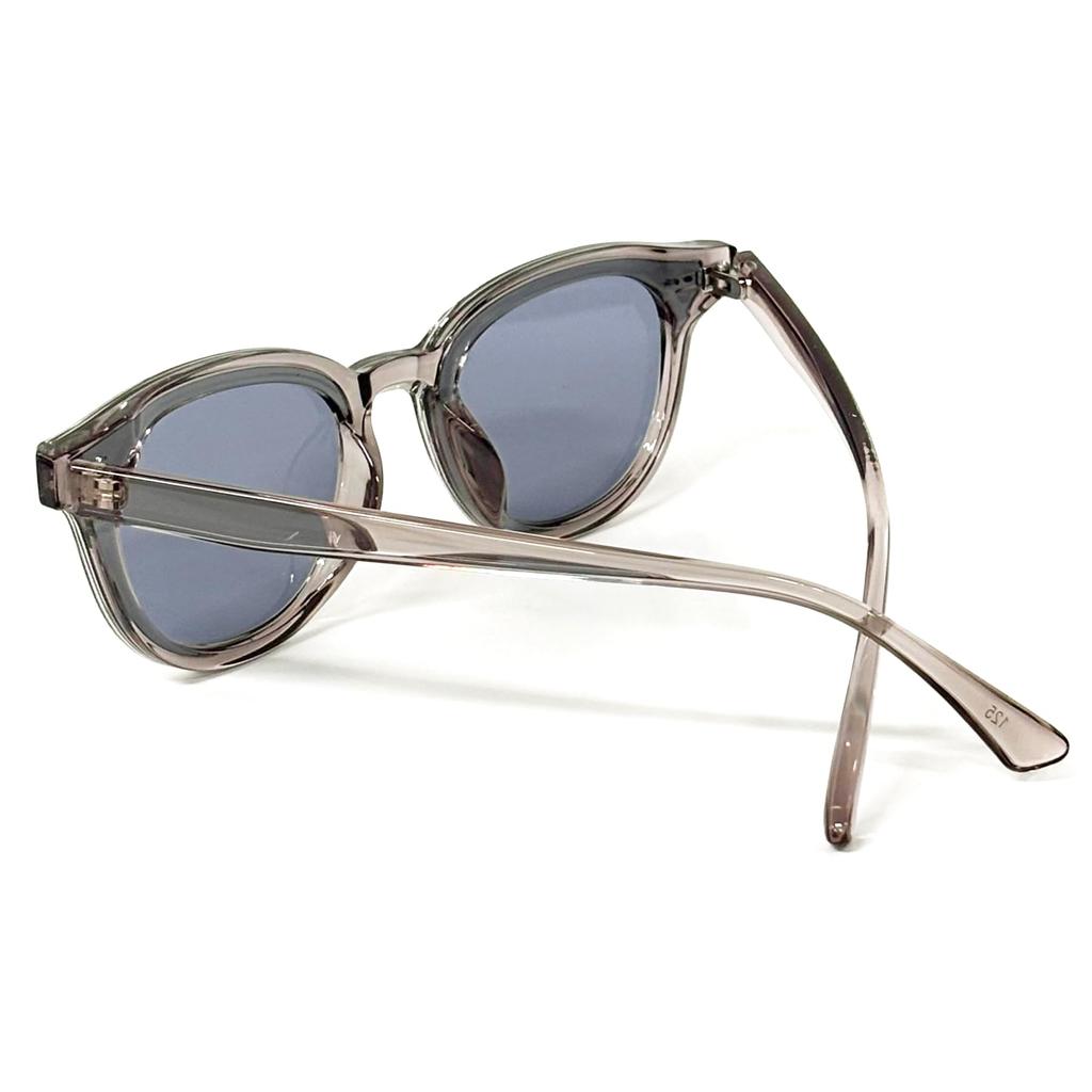 FashionBerry Clear Gray x Light Smoke Sunglasses with Over UV Oval Thick Lightweight Eyewear for and Outdoor Activities 99% Protection, Lenses,