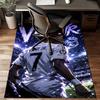 Brazilian Football Star Rug for Living Room, Game Rooms, Office, Bedroom, Office Floor Mat Playful Design, fan gifts Christmas decor