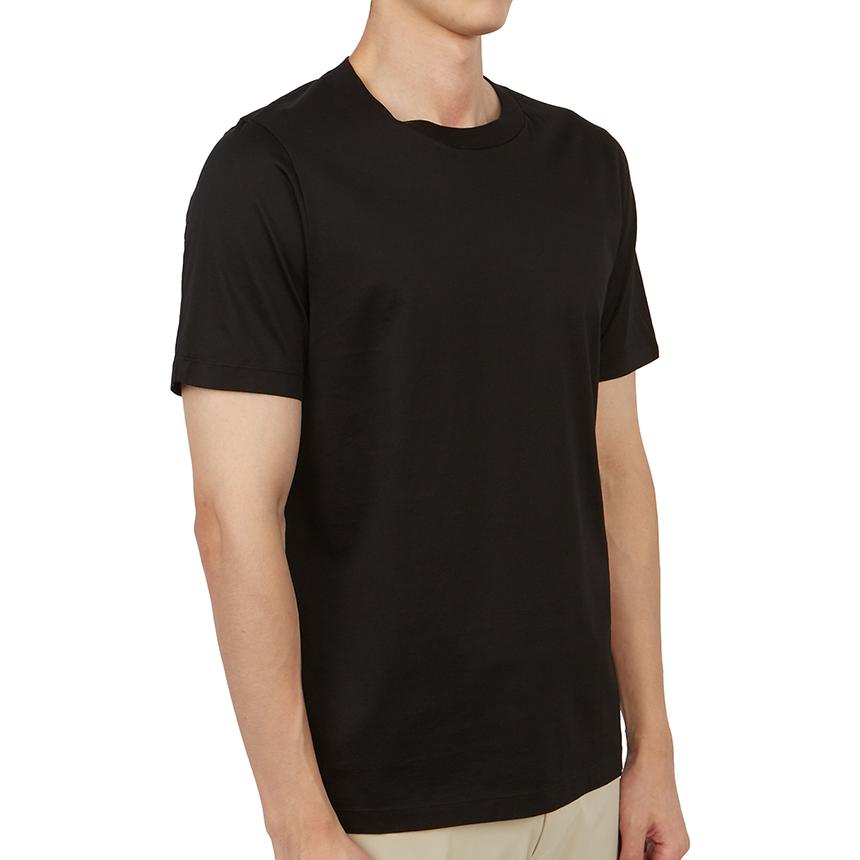 Stone Island Shadow Project Ribbed Crew Neck Short Sleeve T-Shirt Men Tops Black 78192012A-V2029