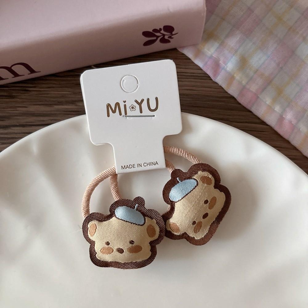 2Pcs/Set Ribbon Flower Bow Hairpins Plaid Design Hair Grips New Princess Headdress  Hair Accessories