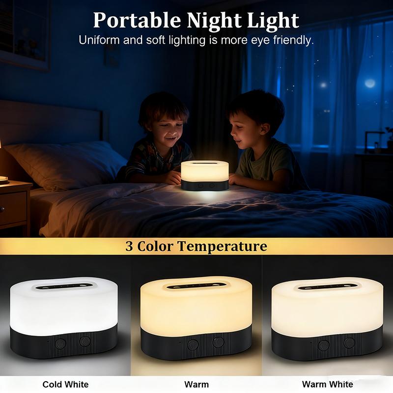 Adjustable Brightness Mini Magnetic Warm White Touch Control LED Desk Night Light Function for Dining Table Atmosphere Lighting