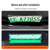 ZEEKR 7X 2026 New Regulation Full Edge Green License Plate Frame for New Energy Vehicles