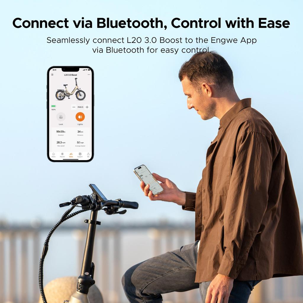 Engwe L20 3.0 Boost E-bike: 250W Hub Motor-Driven, 648Wh Battery-Empowered for 135km Journeys, Paired with Shimano 7-speed and Full Suspension