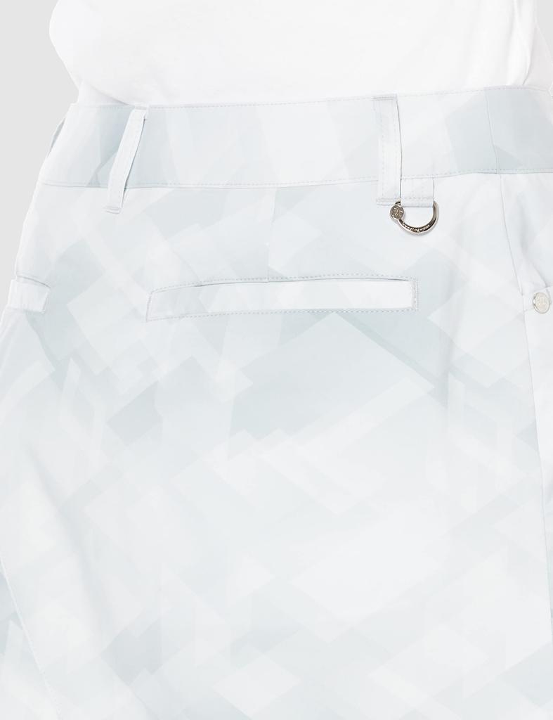 Munsingwear MGWVJE01 Gradient Print Asymmetrical Light GY00 Equivalent to Japanese Size 7 Women's Water-Repellent Skirt, Soft, Rain, Golf, (Gray),