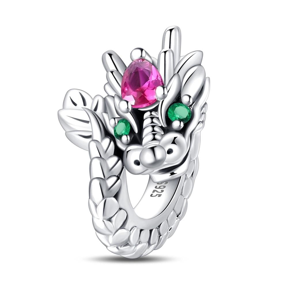 Mysterious copper Jungle Snake Little Dragon Snake Zodiac New Year Pendant Compatible With Do It Yourself Bracelets Necklaces Spring