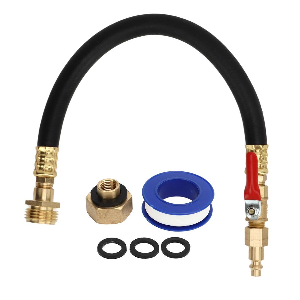 Gartenschlauchadapter RV Frostschutz-Kombiset mit 1/4 US Schnellkupplung Winterfest machen Sprinkler