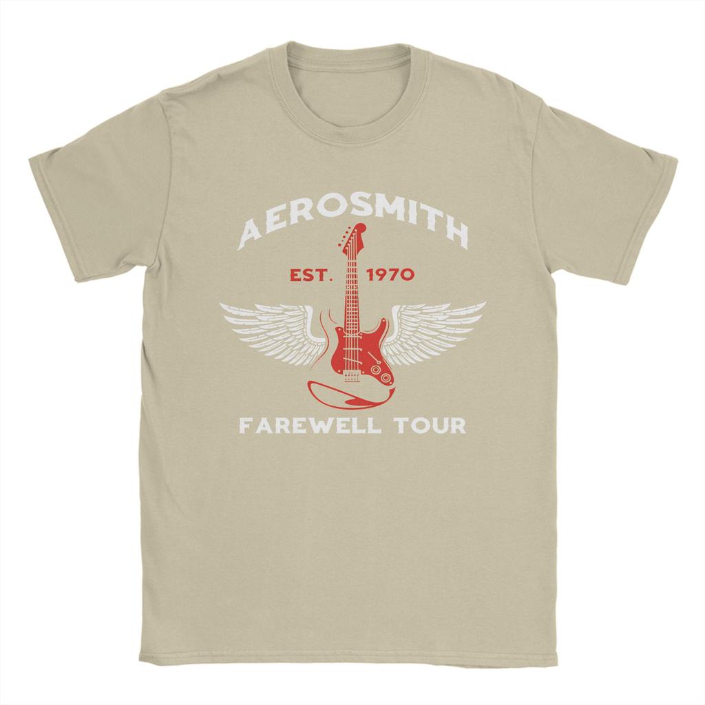 Aerosmith Tour T-Shirt Herren Lustiges 100% Baumwolle T-Shirt Rundhals Kurzarm T-Shirt Geburtstagsgeschenk Kleidung