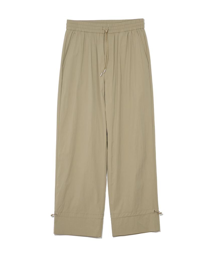 Nontaib Nylon Ankle String Easy Pants (Beige)
