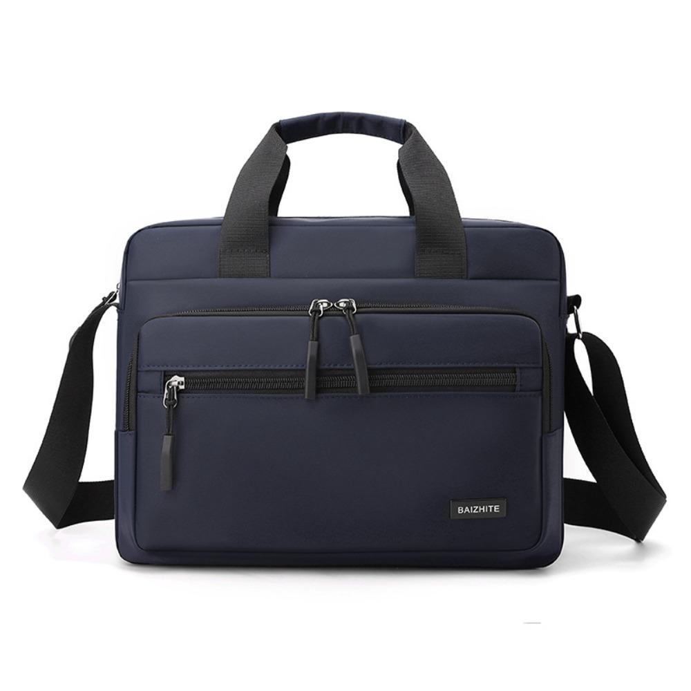 

Brief Case Men Business Briefcases Large-capacity Crossbody Sling Bag Simple Laptops Handbag Girls темно-синий