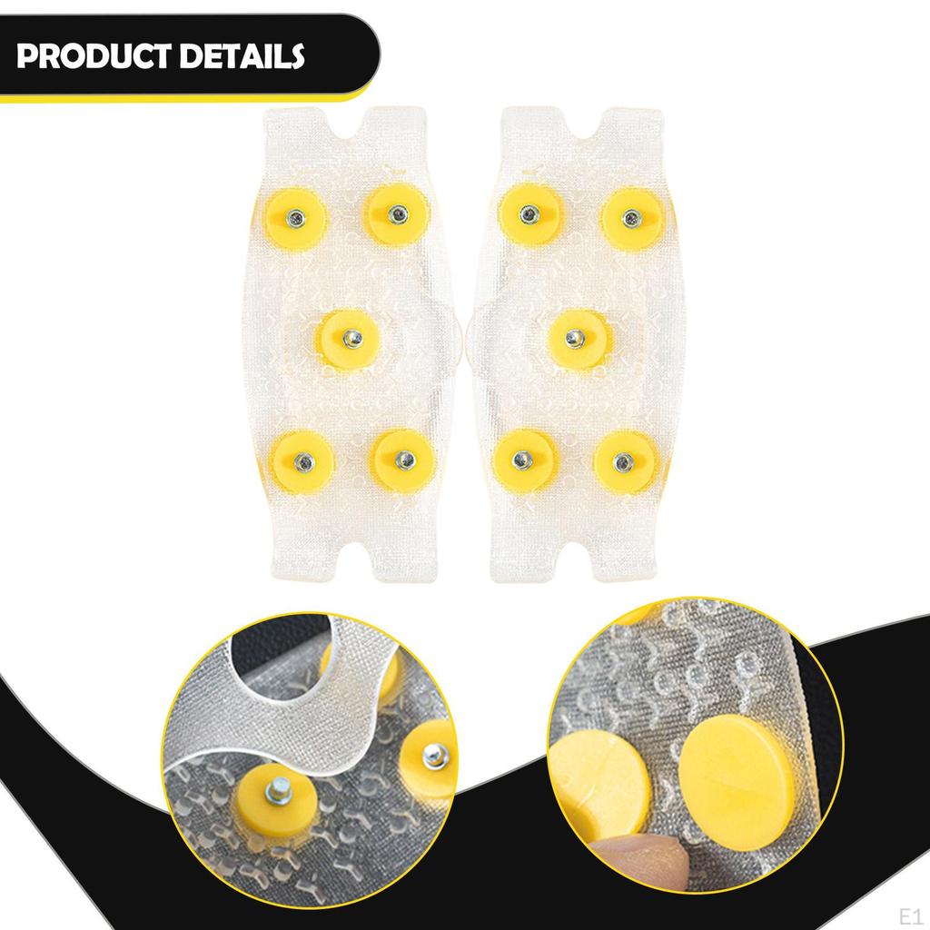 1 Pair of Shoe Spikes, 5 Claws, Anti-Slip , Universal Ice TPE And Metal, for Snowshoeing,