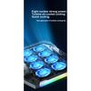 ICE COOREL K10 Laptop Cooler Cooling Pad 8 Fans RGB Laptop Cooling Pad Cooling Radiator Base Notebook Cooler For 12-18 Inch