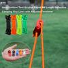 4mm Outdoor Tent Guyline Ropes Aluminum Alloy with 2 Holes Adjuster Tensioner Adjustment Buckles 4M Length