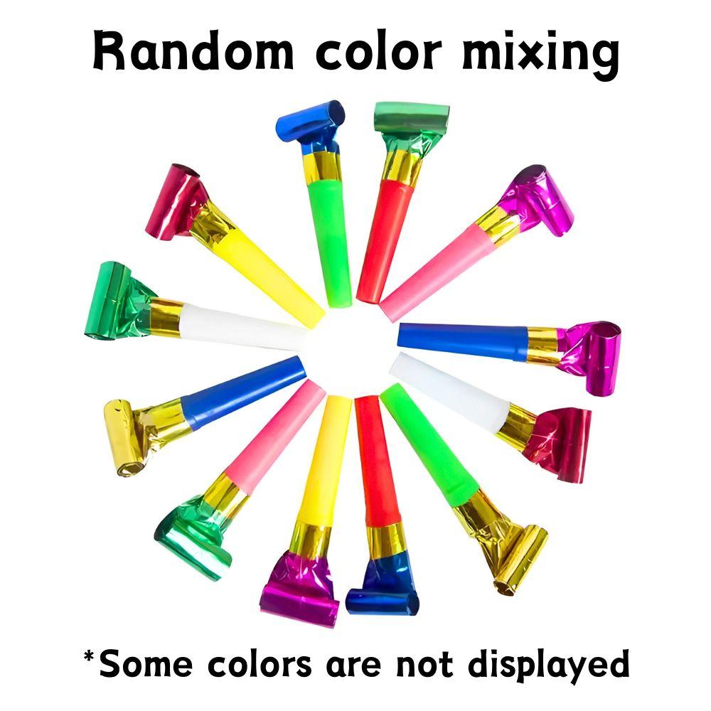 26pcs Plastic Party Blowers Mixing Color Parties Cheerleading Noisemakers Funny Birthday Festival Decoration Gift YMY