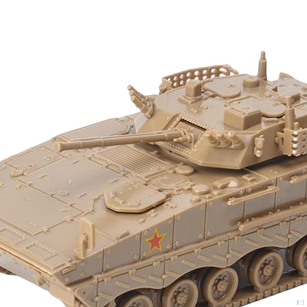 1/72 Armored Tank Model DIY Assembling Puzzles Building Kits for Gift Collection Table