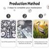 Crane pearl painting handmade DIY 5D creative ornaments living room home decoration painting