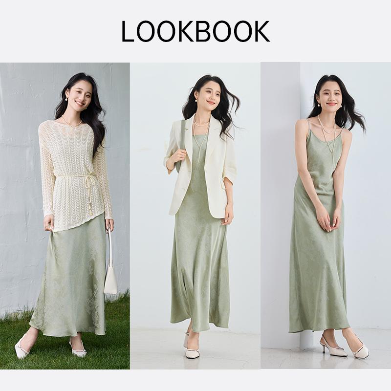 Knitted Top+camisole Dress Light Mature Style Two-piece Set