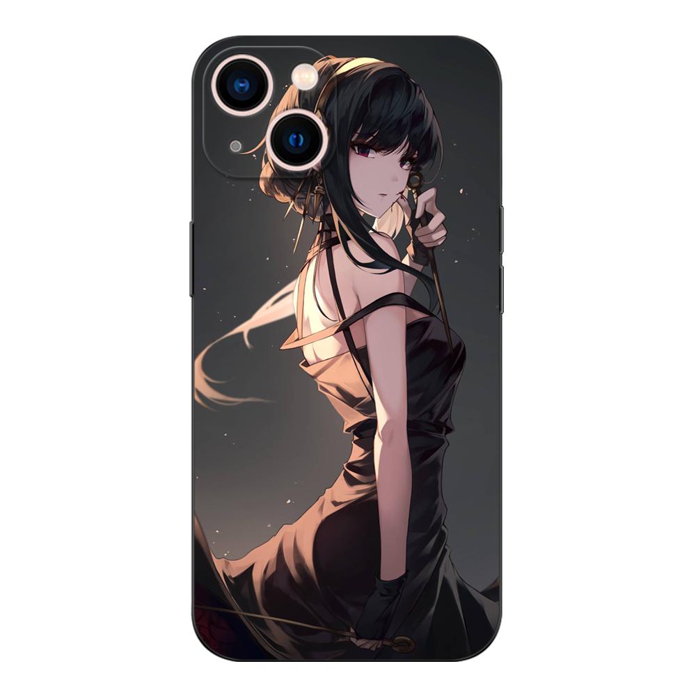 Black Tpu Case For OPPO Reno 6 5 3 4 4Z 4F SE 5F 5Z PRO PLUS Lite 6 6z  4G 5G Spy X Family-anya Forger