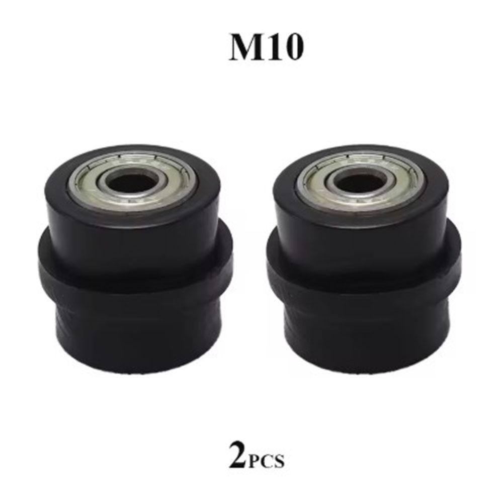2pcs 8mm 10mm Motorcycle Chain Tensioner Motocross Wheel Guide Drive Roller Pulley ATV Moto Accessories Enduro Dirt Pitbike