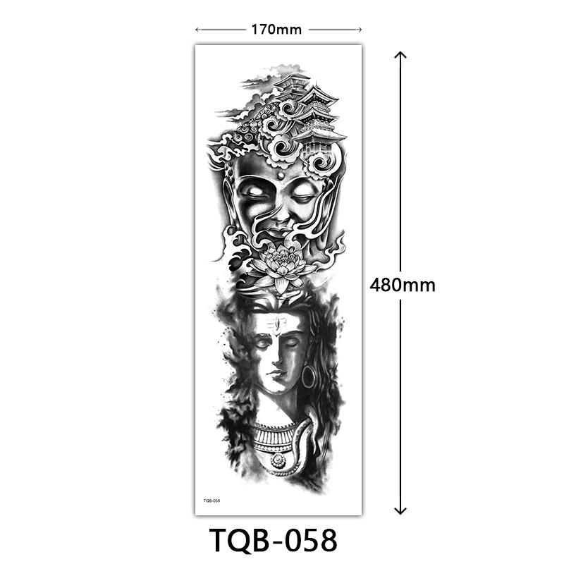 Full Arm Tattoo Sticker Full Arm, Full Arm Big Picture Tattoo Sticker, Flower Arm Tattoo Sticker Tattoo