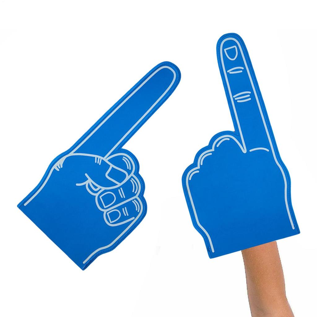 1PC Cheer Up Foam Fingers For Sports Number 1 Cheer On Cheerleading Props Hand Finger Gloves 18 Inch Sports Cheer Fan Finger