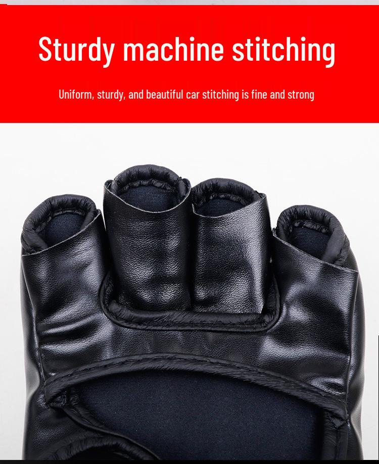 Adult Boxing Gloves for MMA and Sanda Training, Punching Bag, Free Fighting Practice