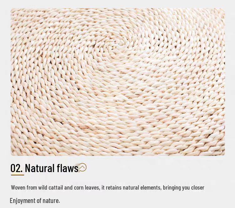 Japanisches gewebtes verdicktes Zen-Meditations-Bodinkissen für die Teezeremonie und Buddha-Verehrung