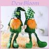 Green Leaf Holiday Face Plush With Hanging For Christmas Decorations
