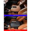 Für Toyota Tundra 2007-2021 PU-Leder Auto Innenraum Mittelkonsolenabdeckung Armlehnenbox Schutzabdeckung Zierleiste Innenraumzubehör