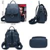 Zency New Fashion Damen Rucksack 100% Echtes Leder Winter Beige Täglich Casual Reisetasche Klassischer Schwarzer Schulranzen Rucksack
