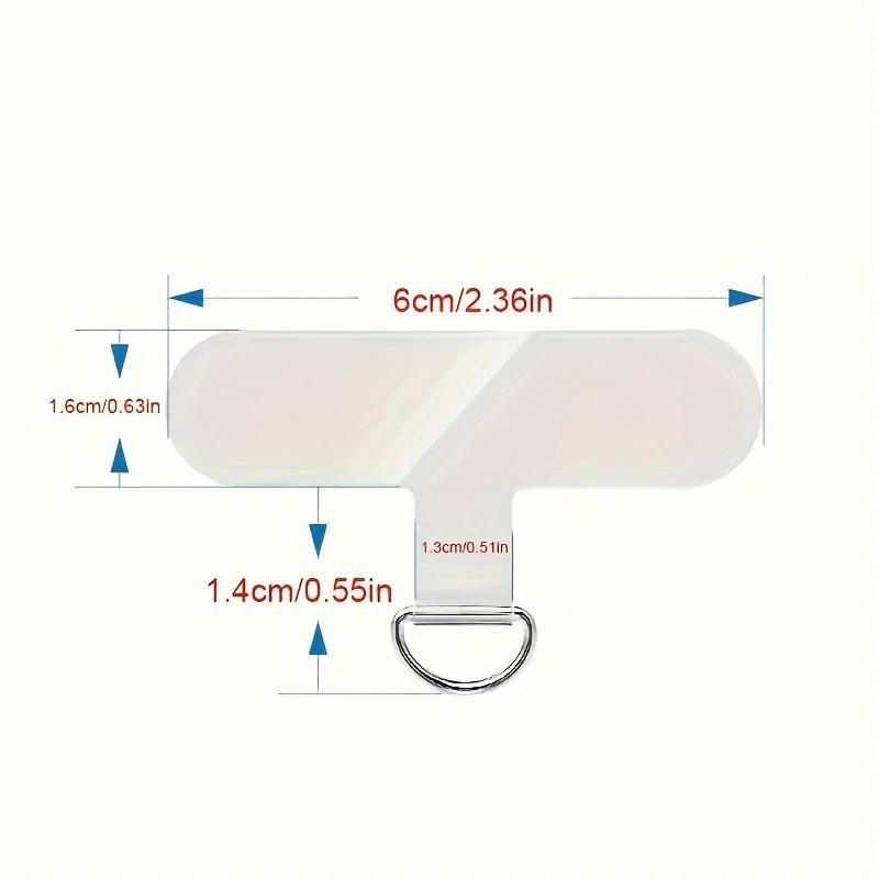 2/5pcs TPU Mobile Phone Lanyard Stickers - Universal Adhesive Mobile Phone Holder with Removable Anti-Loss Strap Connector Kit
