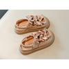 Summer new style kids' shoes, sweet bow princess shoes for little girls, Korean-style chic trendy girls' semi-open sandals