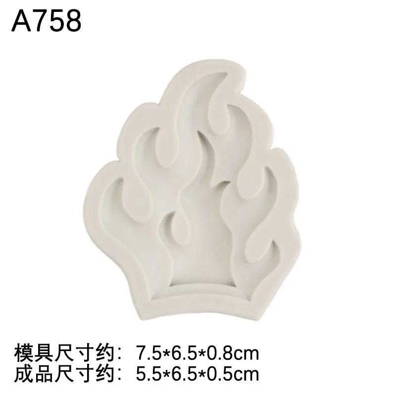 

Flame Silicone Cake Baking Mold for Sugarcraft Chocolate Cupcake Resin Fondant Decorating Tools Kitchen Cooking Accessory