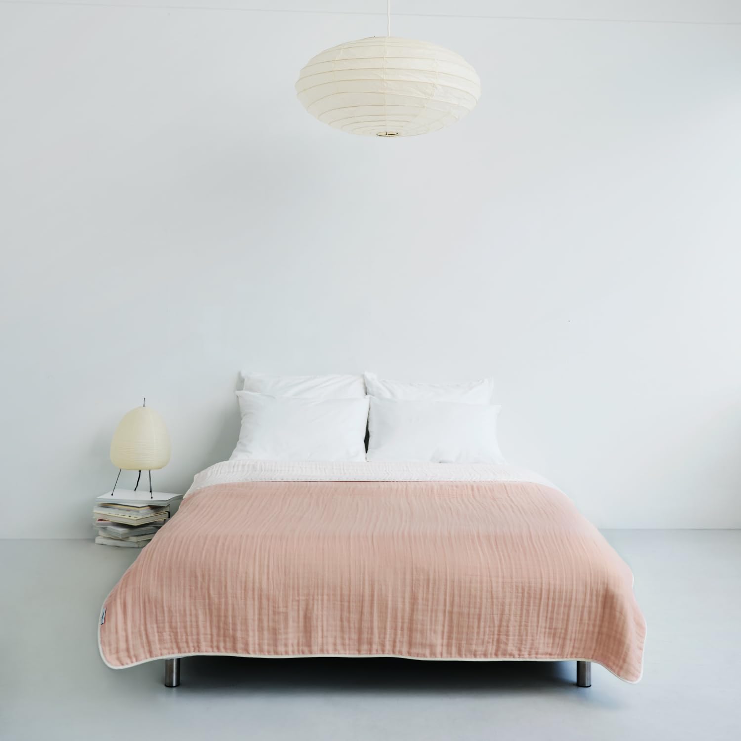 

Nishikawa hauu Гладка та М яка Марля Зроблено з Легкої та FR05081514 Пледа з 6 шарів для турботи , Односпальний, Прати, 100% Бавовна, Японія, М який, рожевий