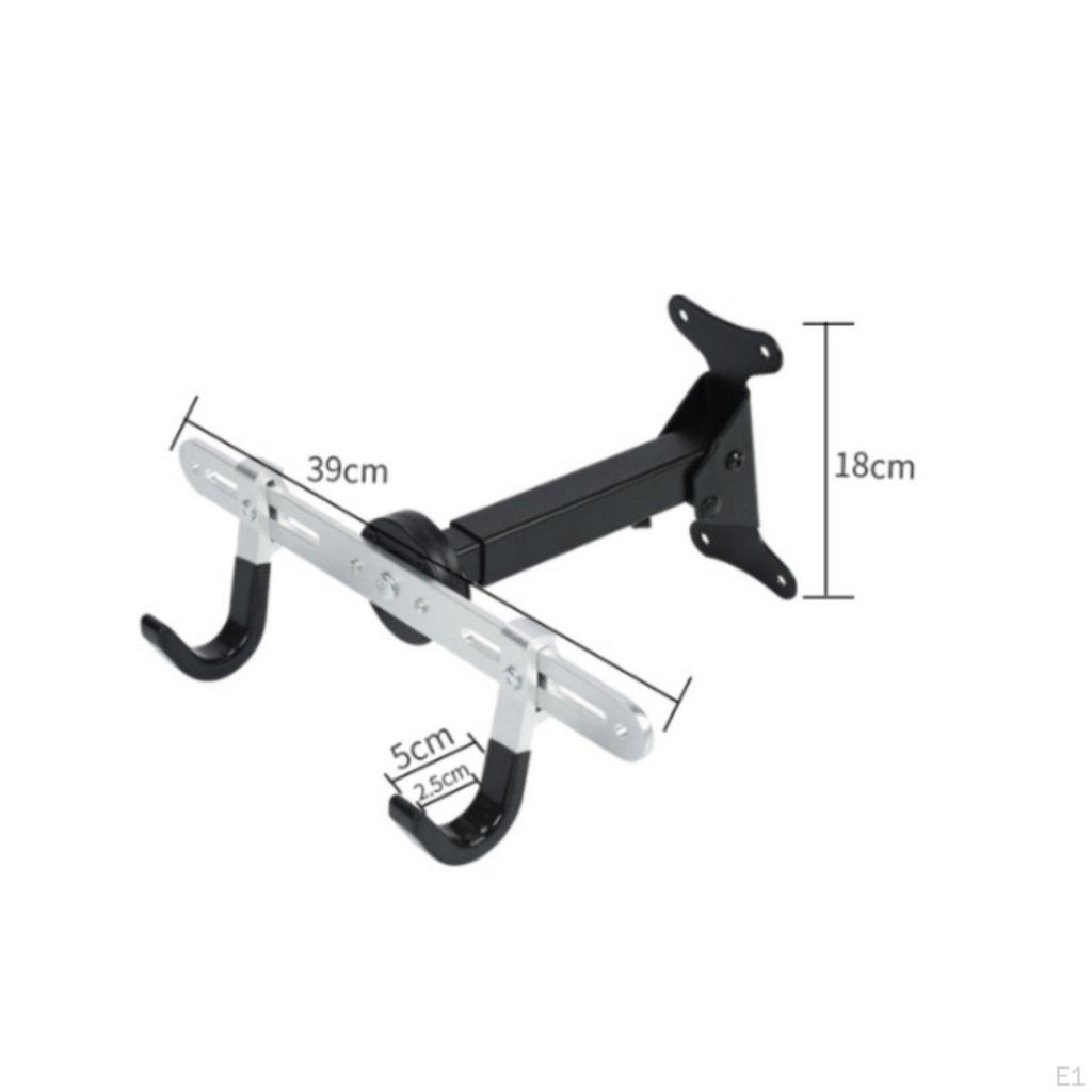 Wall Mounted Bike Hanger Space Saving Cycle Mount Rack Heavy Duty Adjustable Storage Hook