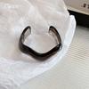 European and American retro irregular wave opening bracelet temperament versatile acrylic bracelet personalized jewelry