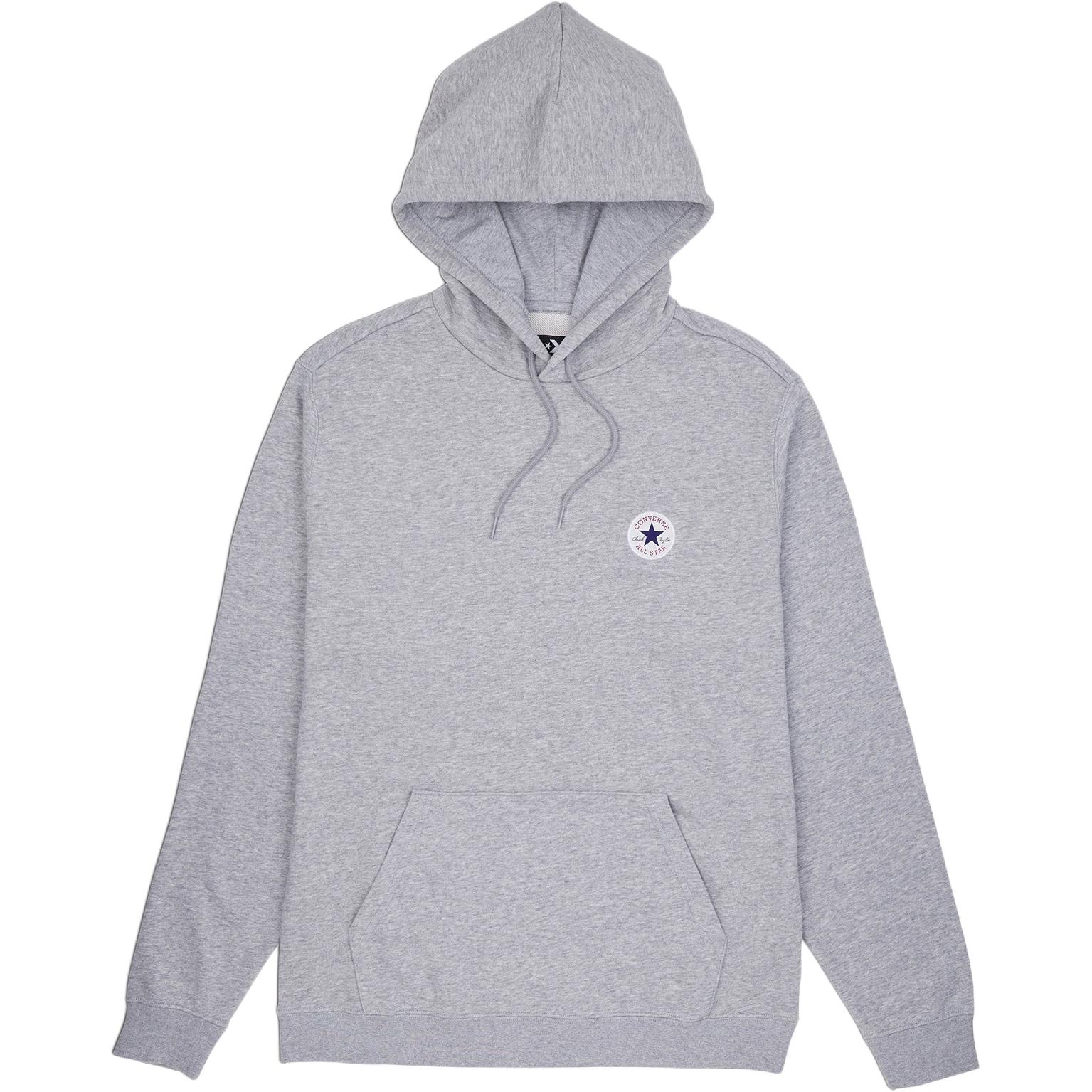 Converse Sweatshirts Men s Gray Hooded Moderate 10026983-A02 100