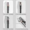Eyebrow Pencil Sharpener Set Duckbill-Shape Eyebrow Sharpener Portable Dual Slot Eyebrow Makeup Tool for Home Use