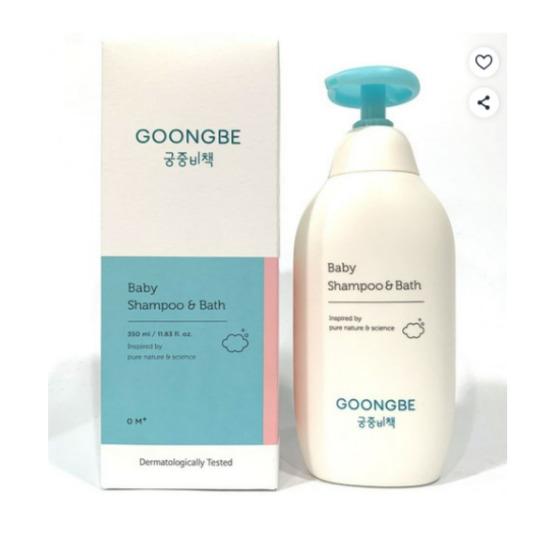 Goongbe Kids Baby Shampoo & Bath Gentle 2-in-1 Cleansing & Moisturizing Care 350ml