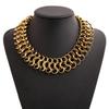 Retro Iron Chain Necklace With Zinc Alloy Accent For Fashionable Women