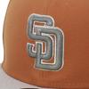 New Era newera cap 59FIFTY 70923140 NER36C1427 MLB San Diego Padres SD last orange SIDE PATCH UNDER VISOR SNEAKERS ONSPOTZ special order hat 5950 side
