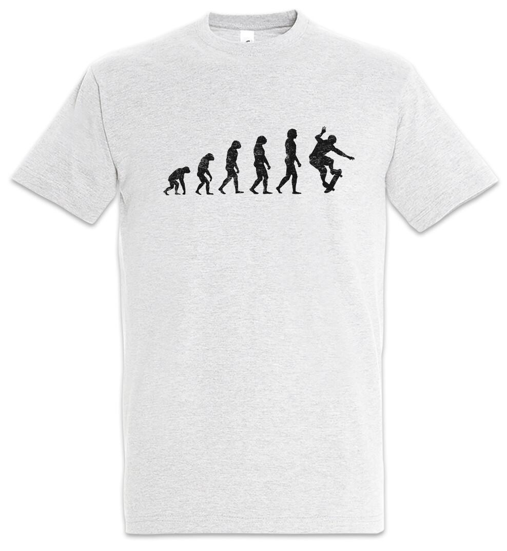 Skater Evolution T-Shirt Skate or Die Fun Skateboard Sports Training- XL